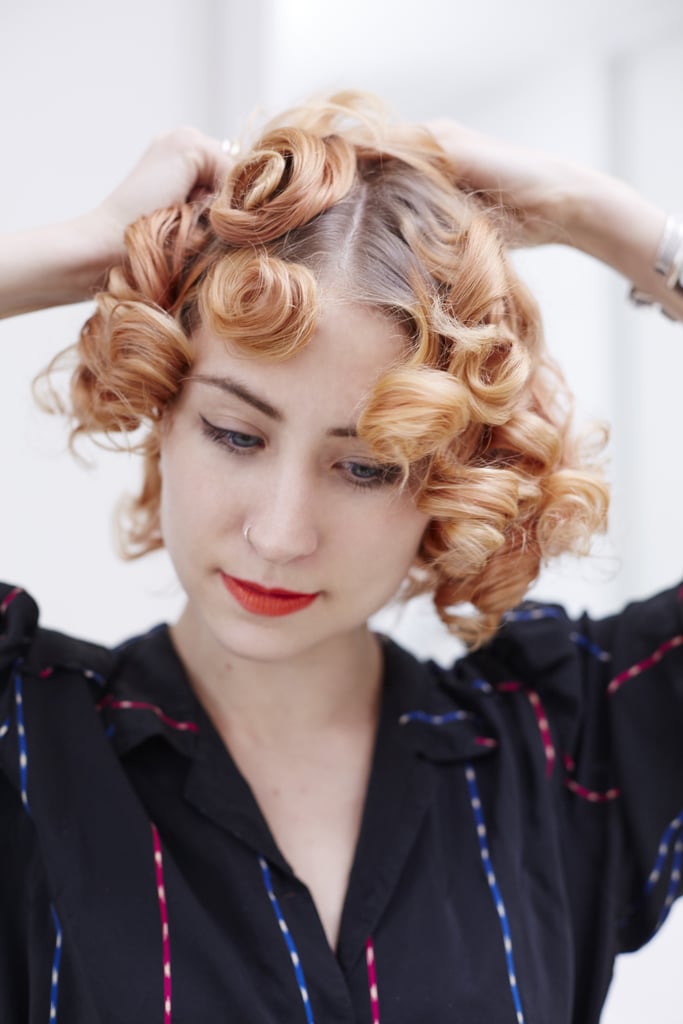 How to Do Pin Curls — Step 9: Smooth the Curls