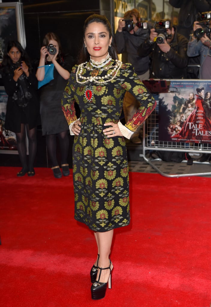 Salma Hayek Wearing Gucci at the Tale of Tales UK Premiere