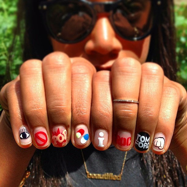 Jay Z Lyrics Nail Art