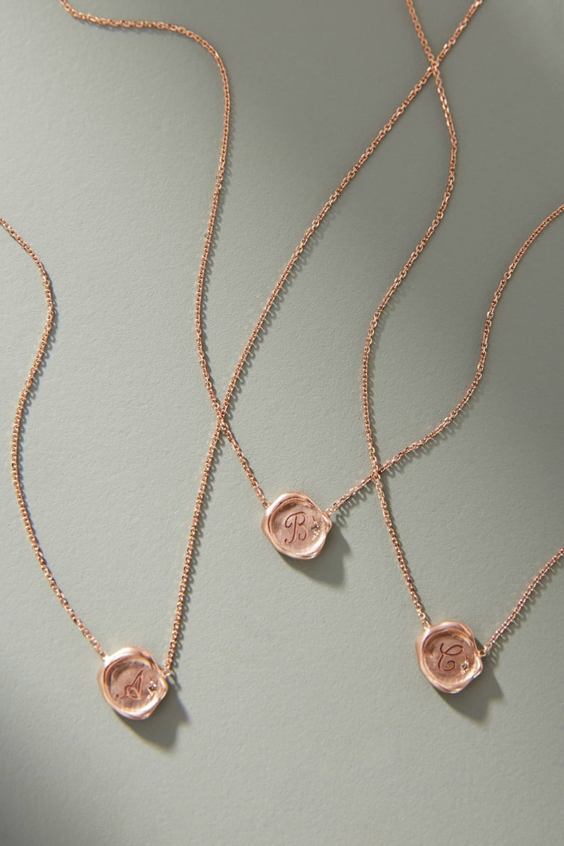 Sirciam 14K Rose Gold Monogram Necklace