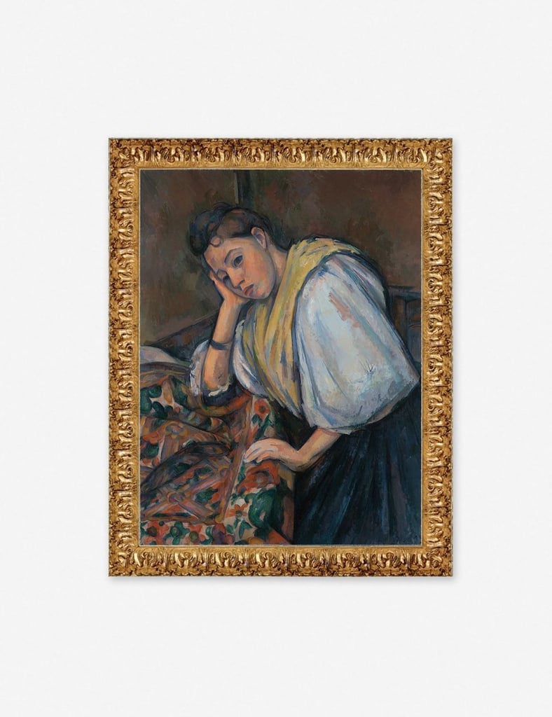 Lulu and Georgia "Young Italian Woman at a Table" Wall Art by Paul Cézanne