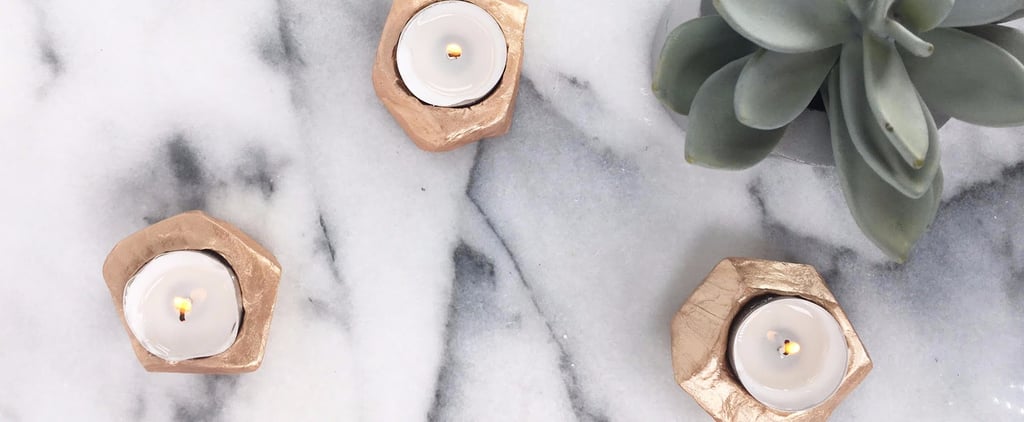 DIY Rose Gold Tea Light Holders
