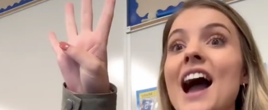 TikTok Video of Teacher Keeping Students Engaged Virtually
