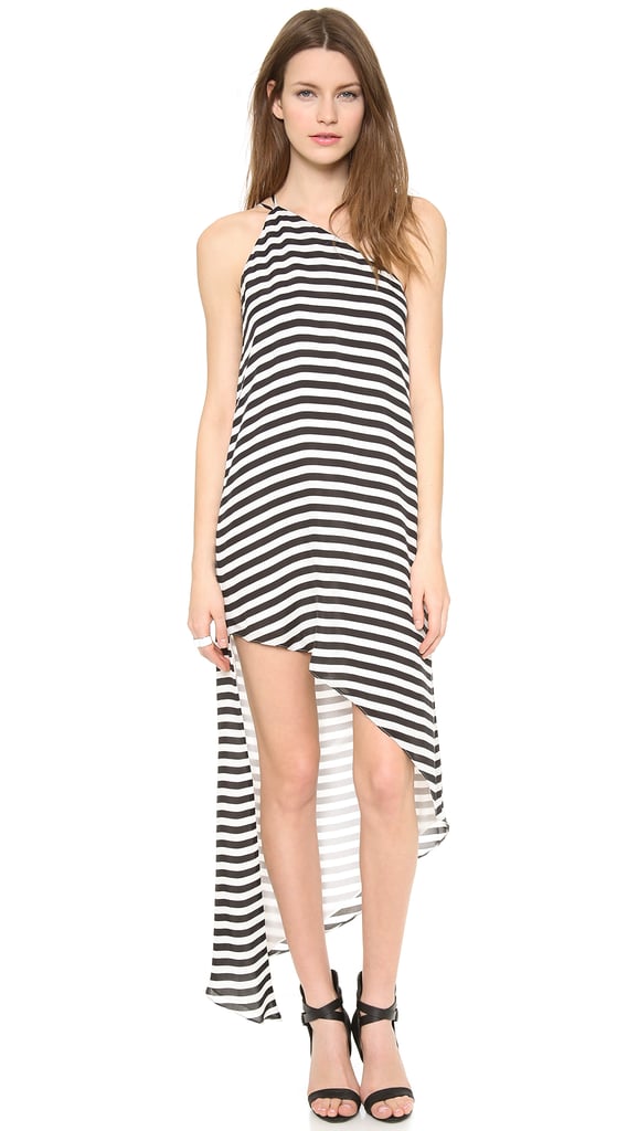 Mason by Michelle Mason Asymmetrical Striped Dress