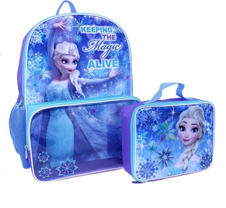 Disney Frozen Backpack & Lunch Bag Set Cool Kids' Backpacks 2017