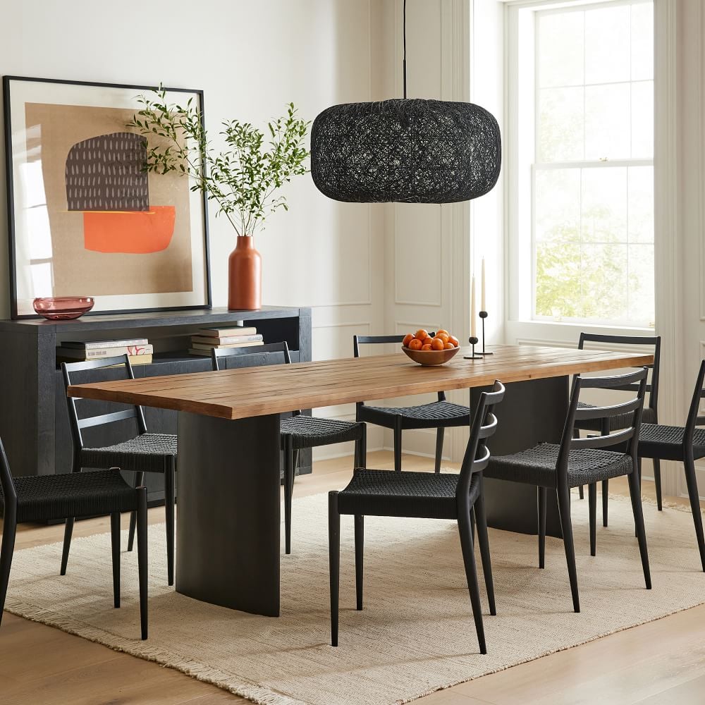 West Elm Campbell Plinth Dining Table
