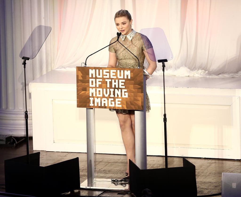 Chloë Grace Moretz spoke at the Museum of the Moving Image Honors in NYC on Tuesday.