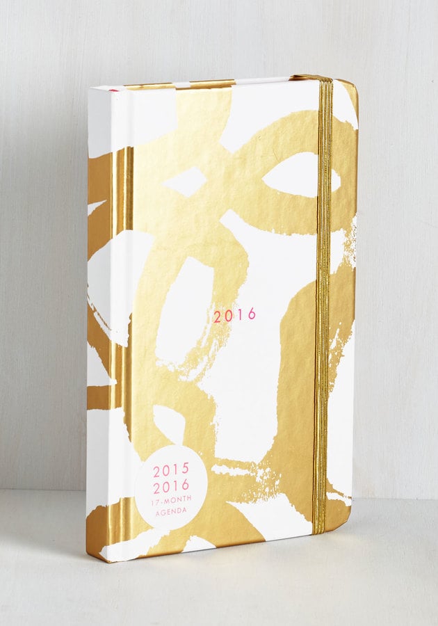 Glam With a Plan 2016 Planner in Gold Swirl