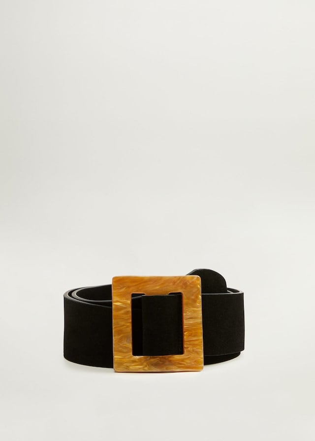 Mango Buckle Leather Belt