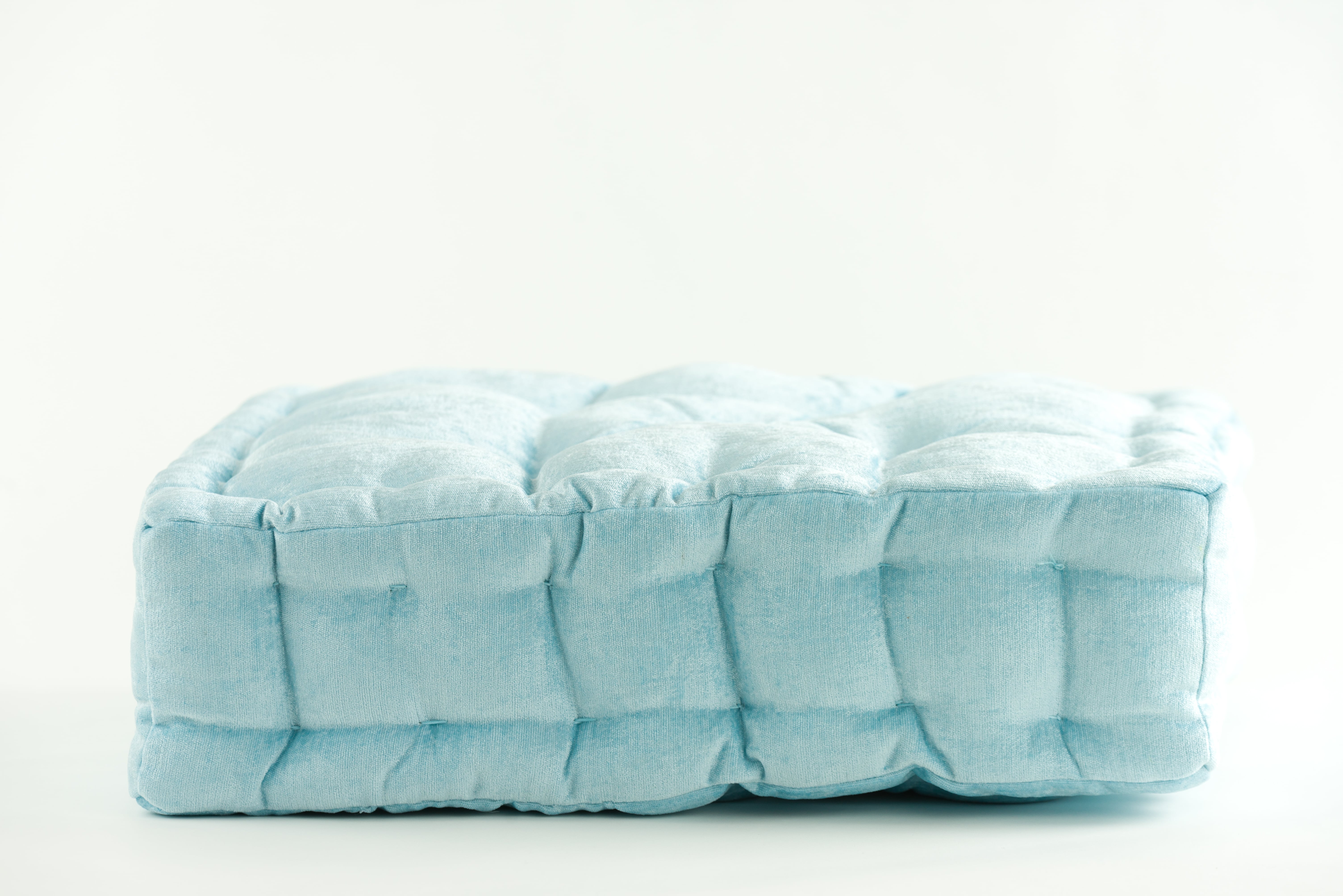 Soft Tufted Floor Cushion Soft Velvet Pillow for Seating on Floor