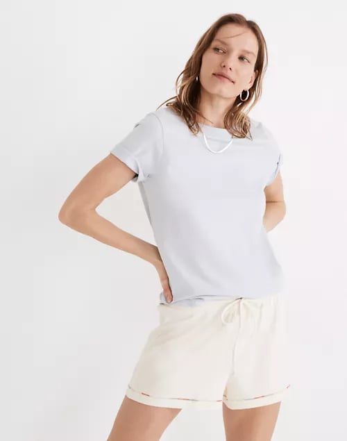 Madewell MWL Breeze Rainbow-Stitched Drawstring Shorts