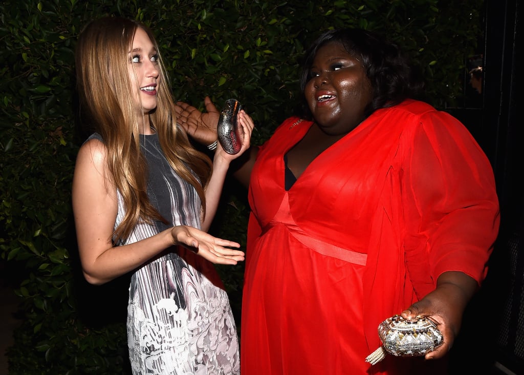 Taissa Farmiga and Gabourey Sidibe were equally enthralled with each other.