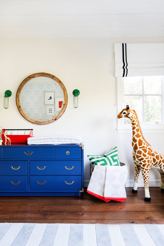 J & J Design Group found this beautifully refinished vintage dresser and turned it into a stylish changing table.