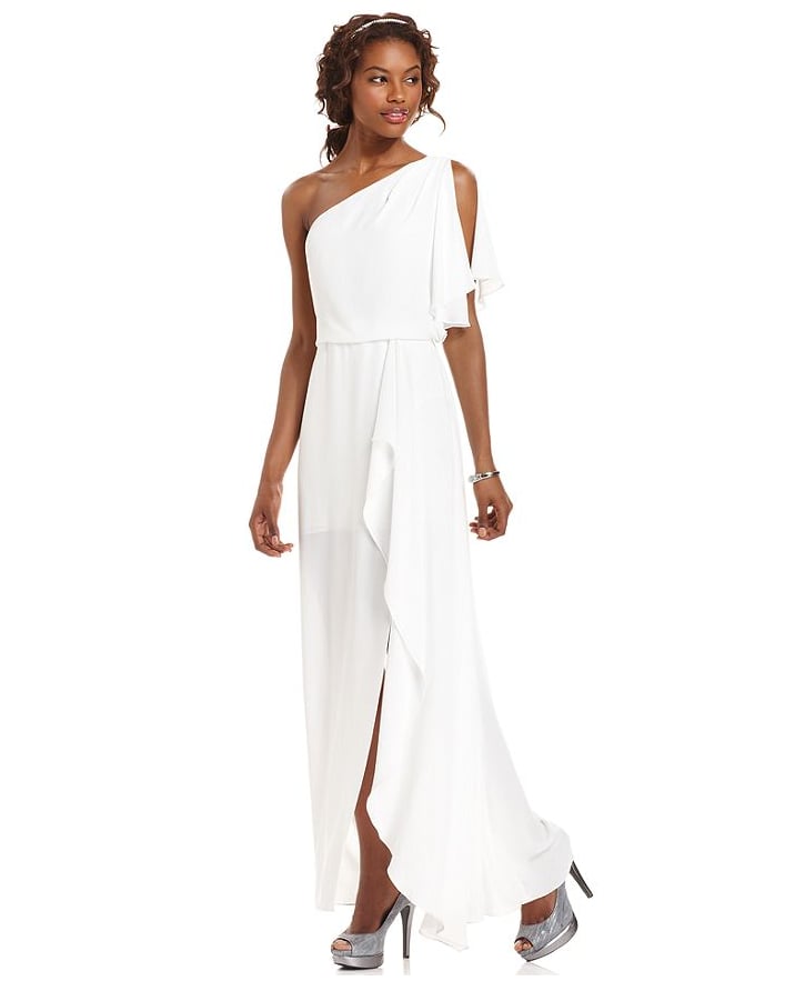 BCBG Max Azria Kendal One-Shoulder Gown 