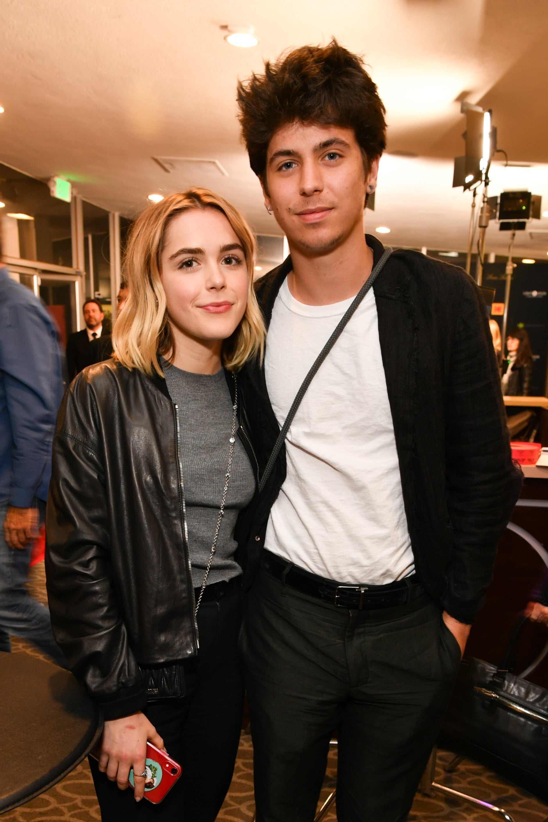 LOS ANGELES, CALIFORNIA - APRIL 09: Kiernan Shipka and Charlie Oldman attend the Zeitgeist Films and Kino Lorber present Los Angeles Premiere of