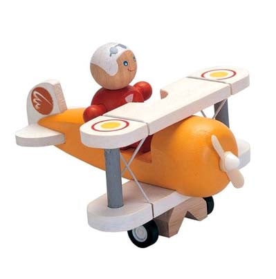 wooden airplane toy