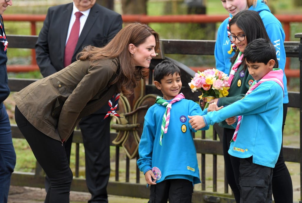Kate Middleton's J.Crew Sweater For Scouts Visit March 2019