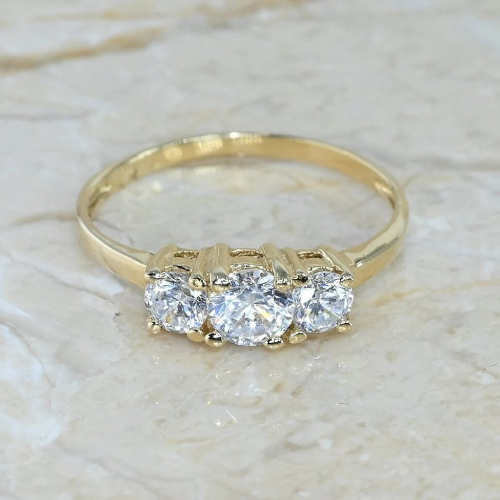 Second Engagement Ring Idea: Selanica Three-Stone Ring