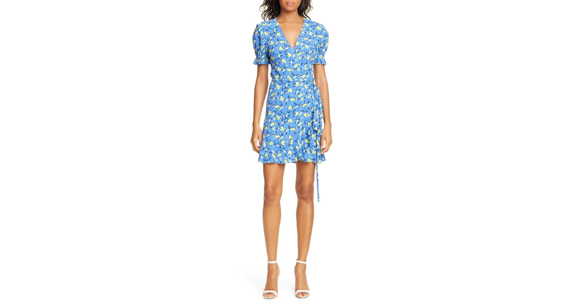 Dvf short sleeve wrap dress top