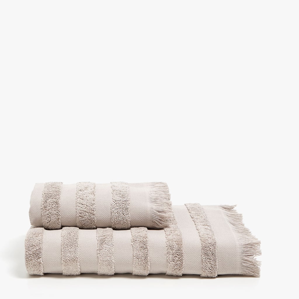 Striped Jacquard Cotton Towel ($30)