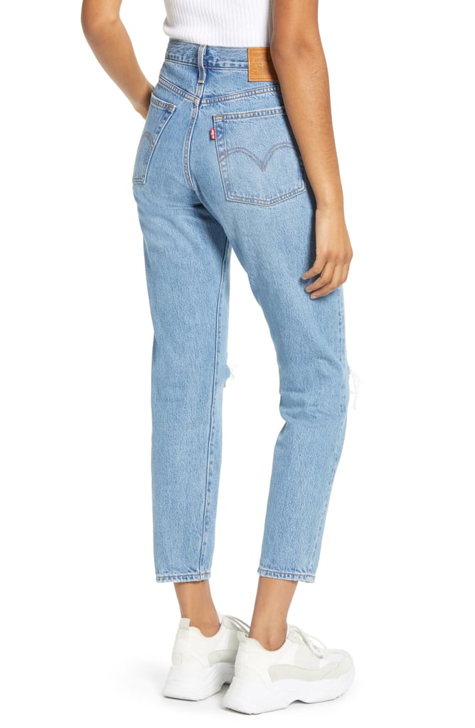 wedgie icon fit ripped straight leg jeans