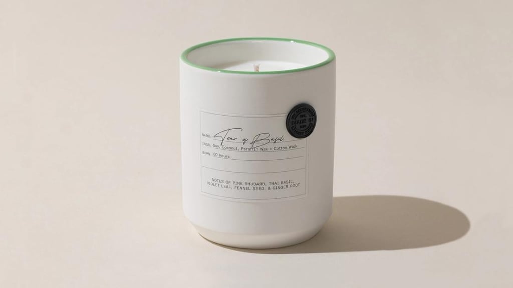 Made In Kitchen Candle in Tear of Basil