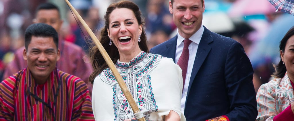 Kate Middleton Wearing a Cape in India