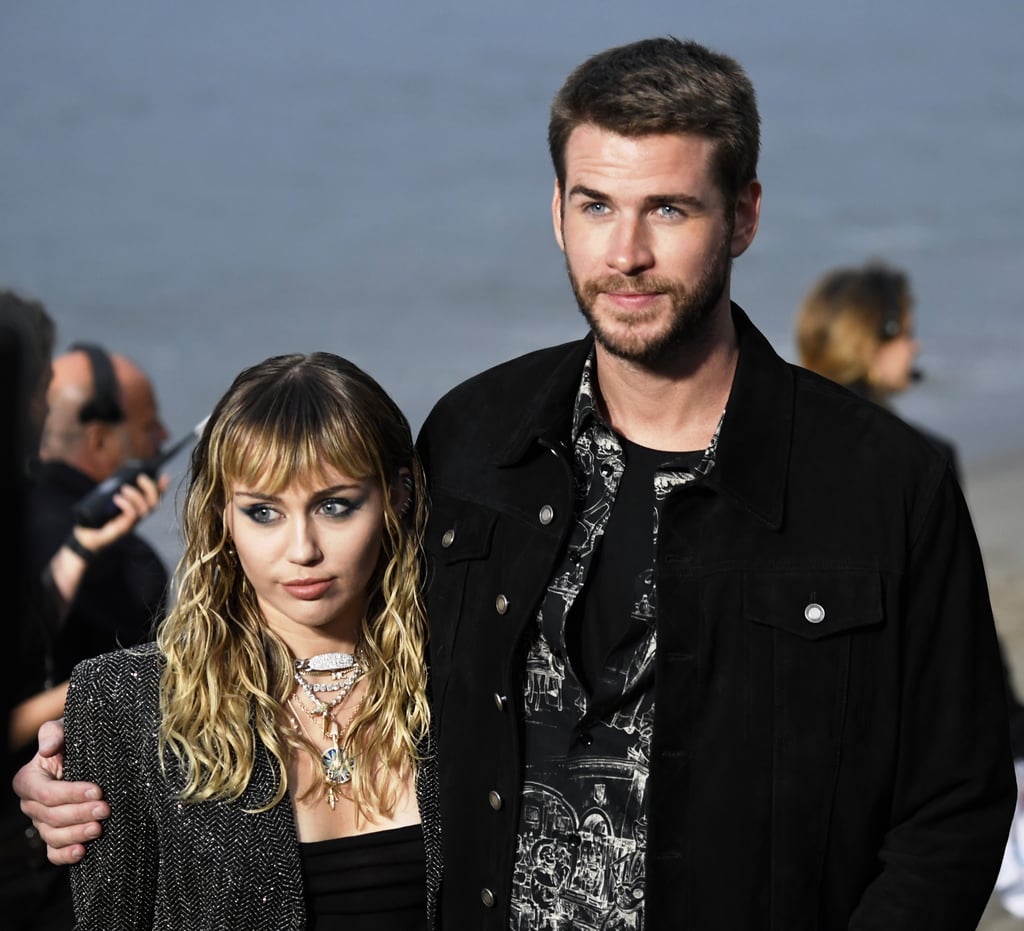 Miley Cyrus and Liam Hemsworth at Saint Laurent Show 2019