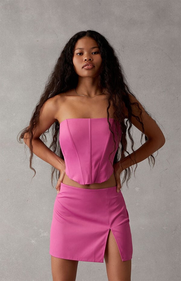 Ryan Destiny x PacSun VIP Strapless Bustier Top