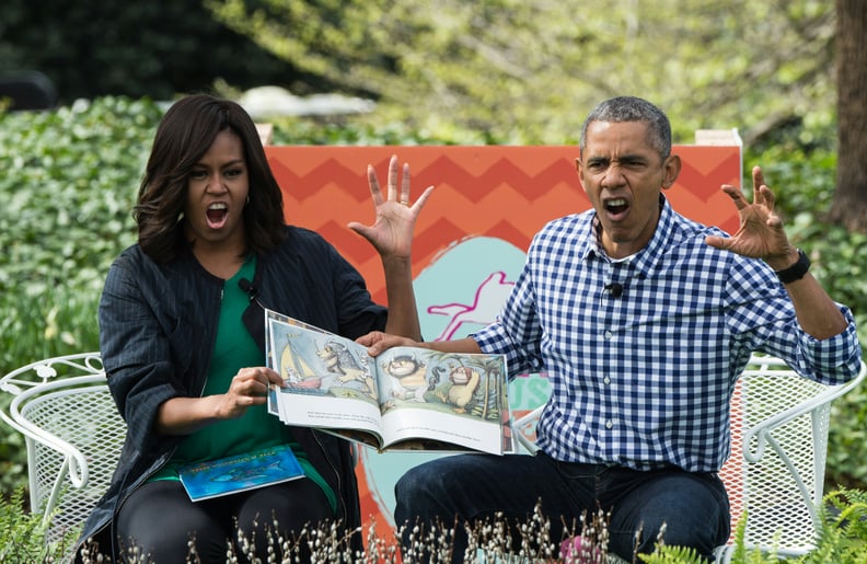 When they proved they've still got it with the little ones during an Easter reading of Where the Wild Things Are.