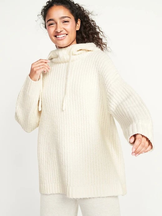 Old Navy Cozy Textured Pullover Sweater Hoodie