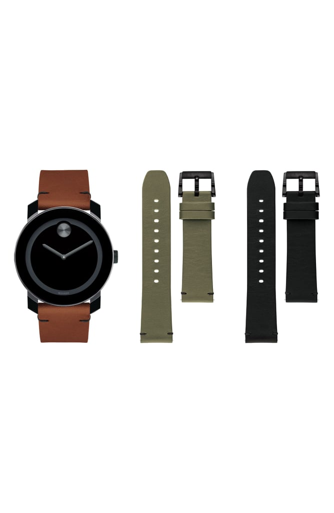 Movado Bold Leather Strap Watch Set The Best Gifts For College Guys