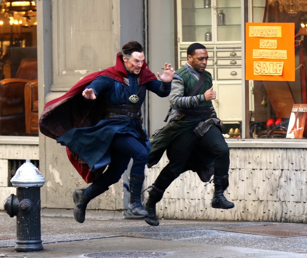 Benedict Cumberbatch Filming Doctor Strange Set Pictures