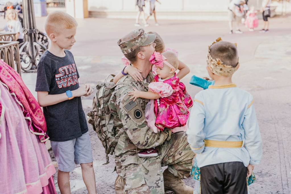 Photos of Military Dad Surprising His Family at Disney World