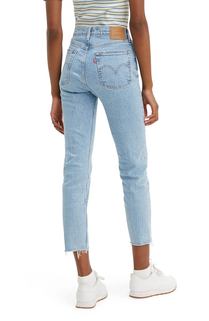 Levi's Wedgie Icon Fit High Waist Raw Hem Ankle Jeans