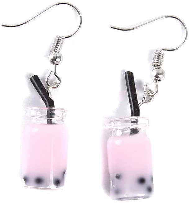 Pearl Milk Tea Dangle Earrings