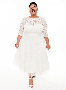 Torrid Special Occasion White Lace Midi Dress