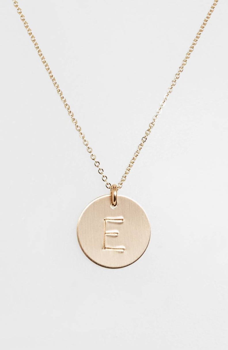 Nashelle Initial Disc Necklace
