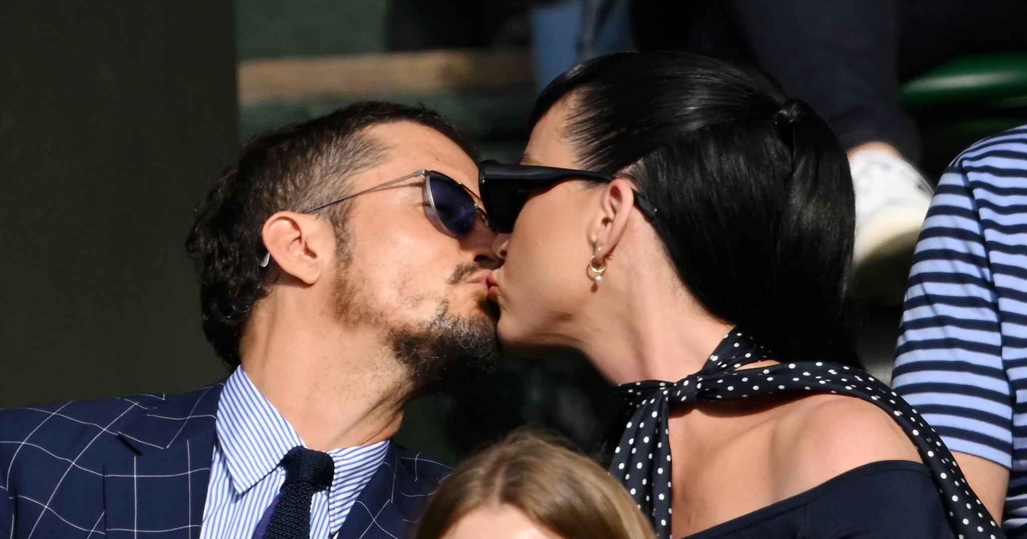 Katy Perry and Orlando Bloom Pack on the PDA at Wimbledon