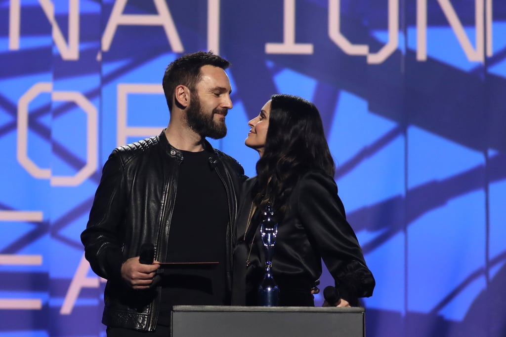 Courteney Cox Presenting an Award For Some Reason