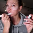 See Karlie Kloss Do Her Full Makeup Routine on an Airplane: "It's Not So Glamorous"
