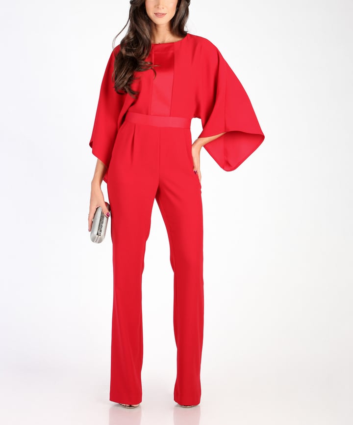 Red Dolman Jumpsuit Cheap Fall Jumpsuits POPSUGAR Fashion Photo 11