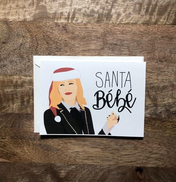 Schitt's Creek Moira Rose "Santa Bébé" Christmas Card