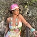 Rihanna Wears Head-to-Toe Tie-Dye Outfit in Instagram Post