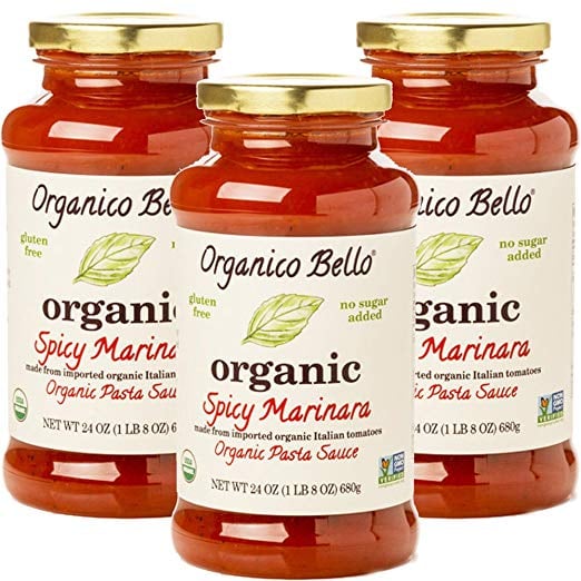 Organico Bello Organic Gourmet Spicy Marinara Sauce