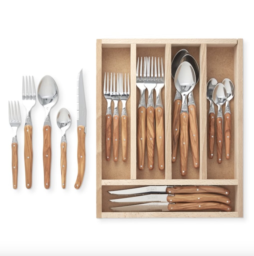 Best Wood Set: Jean Dubost Laguiole Olivewood Flatware Sets