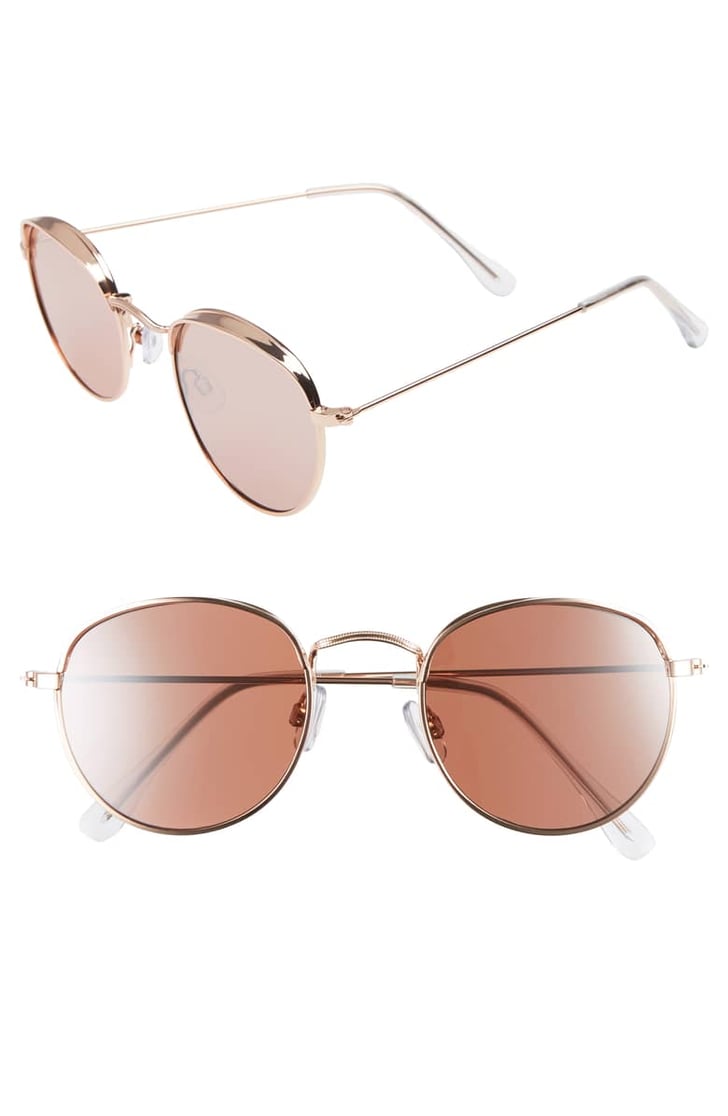 BP. 50mm Round Sunglasses | Rose Gold Gift Ideas | POPSUGAR Fashion ...