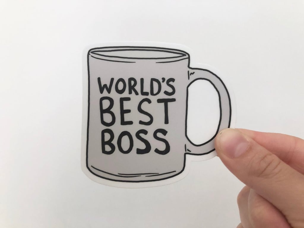 The Office Sticker World's Best Boss Michael Scott Mug