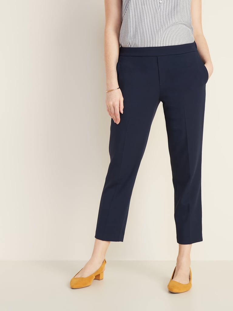 Old Navy Mid-Rise Pull-On Straight Pants