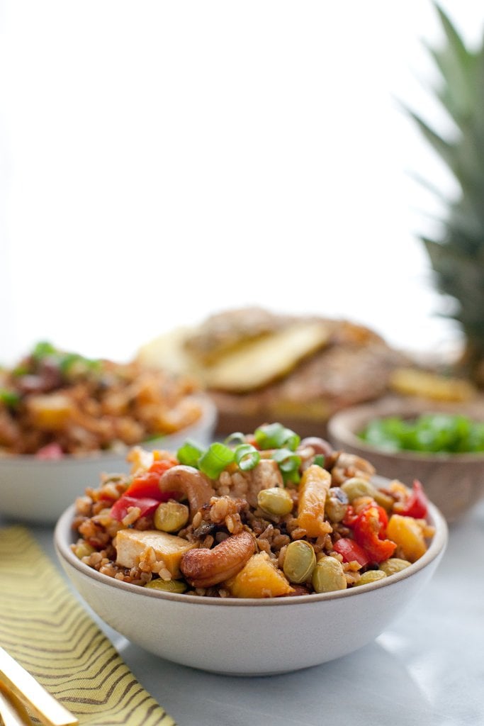 Oven-Baked Pineapple Fried Rice